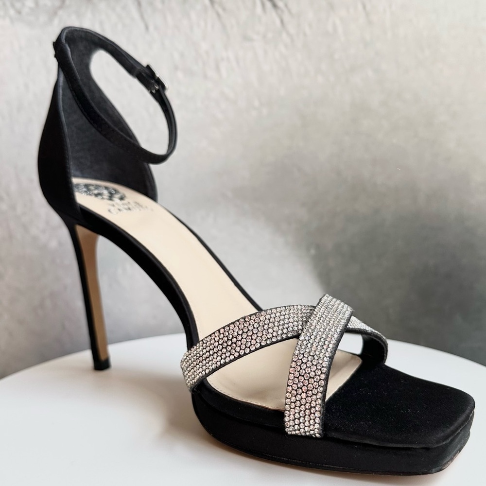 🌸VINCE CAMUTO🌸 Kalvira Black Sandal Size: 10M - Picture 4 of 12